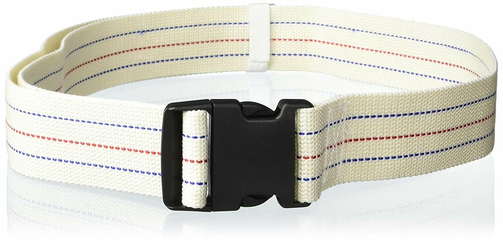 Gait Belt for Patient Transfer & Walking with Plastic Buckle LiftAid Beige