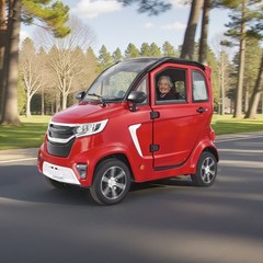 Uimoso 4-Wheel Enclosed Mobility Scooter for Seniors, 660lbs Capacity, 3-Seater
