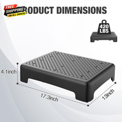 Mobility Step Stool for Adults & Seniors – Non-Slip Platform, Black 👌