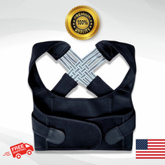 Adjustable Posture Corrector Shoulder Brace – Back & Neck Support for Men Women
