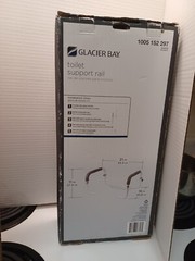 Glacier Bay Toilet Support Rail Adjustable Grab Bar White 1005 152 297 New