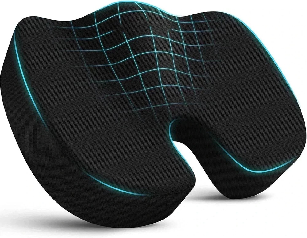 Memory Foam Seat Cushion Coccyx Tailbone Pain Relief Office Chair Car Pad