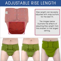 ECOABLE – Pocket Cloth Diaper 2.0 with Snap-in Insert for Special Needs Adults