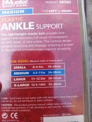 Elastic Ankle Support Mueller Sport Care Size Medium Support Level Basic
