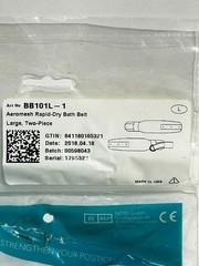 Body Point Aeromesh Rapid-Dry Bath Belt Large, Two-Piece BB101L-1
