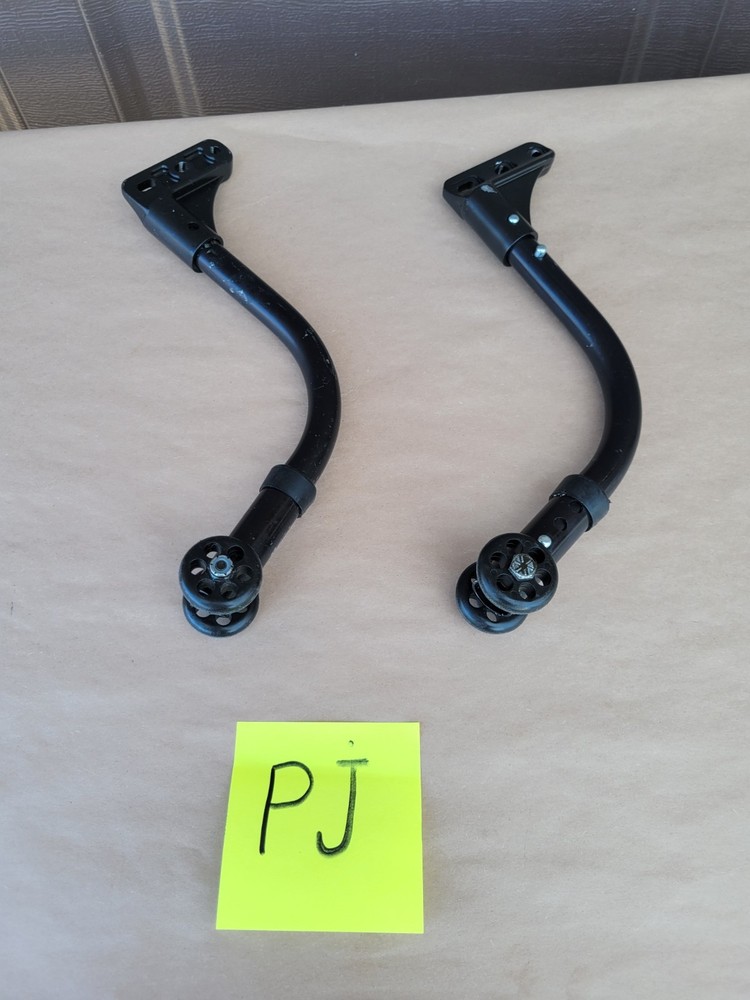Quickie Wheelchair ANTI TIP W/ Receivers Brackets TIPPERS WHEELS Wheelie Bars