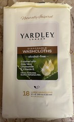Huge Lot of 216 Yardley London Disposable Washcloths(12×18)w/Aloe Vera,Chamomile