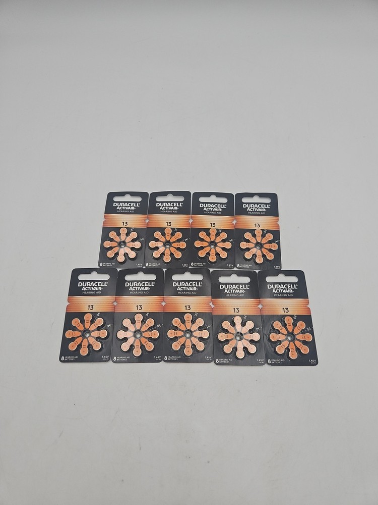 Duracell Activair Hearing Aid Batteries: Size 13 (72 Batteries) Exp 2028/12