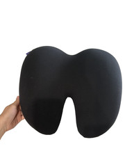 CUSHION LAB Extra Dense Lumbar Pillow – Ergonomic Black