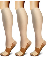 3Pair Diabetic Socks for Lymphedema Bariatric Knee High Non Binding Stockings US