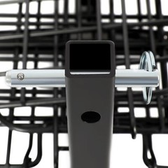 Folding Rear Basket Accessory For Mobility Scooters Power Chairs w/Hitch Receive