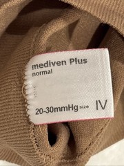Mediven Plus Normal Knee Hi Closed Toe Top Band Compression Socks 20-30 Sz IV