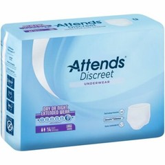 Attends Underwear with Leakage Barriers, Large 44-58, 4 Cases of 56 – 224 Count