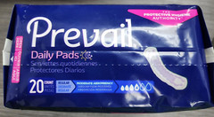 Prevail Daily Pads #4 Case Each Pkg 20 Count Case 180 Total