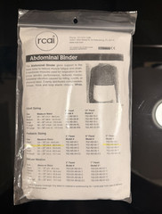 RCAI Abdominal Binder Brace 702-AB-8-T White 16-19in ISO CE Elastic Compression