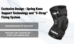 Adjustable Hinged Knee Brace Support for ACL, Meniscus Arthritis & Sports, S-3XL