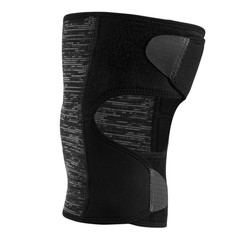 Mueller Hybrid Wraparound Knee Support: One Size Fits Most (Black, Grey & White)
