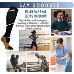 S/M L/Xl 2XL Wide Calf Plus Size Compression Socks Women Men 20-30mmhg