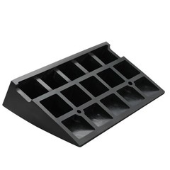 4.25″Heavy Duty Rubber Driveway Ramp 11.8″W×19.7″L 15 Ton Load