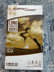 CopperJoint Long Compression Socks/Hose Anti-Microbial Thermal 1 Pair Unisex XL