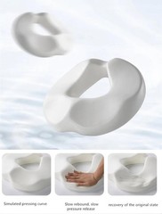 Ergonomic Memory Foam Donut Seat Cushion for Tailbone Pain, Hemorrhoids, Sciatic