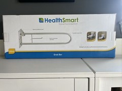 HEALTHSMART Wall Mounted Grab Bar, Powder Coated Steel, 30″ L