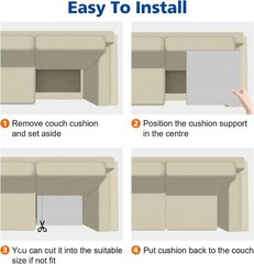 Couch Cushion Support for Sagging Seat 20″X 20″Insert Pads Supports Cushion U…