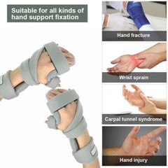 2Pc Adjustable Resting Hand Splint Stroke Hand Splint for Sprain Finger Training