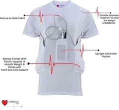 LVAD Shirt HeartMate 3 lvad shirt For Women Medical T-Shirt with Battery Pockets