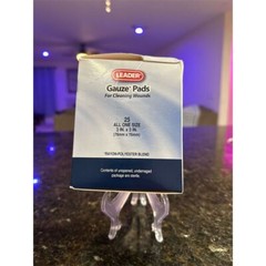Leader Gauze Pads 25ct Hypoallergenic Wound Care Essentials
