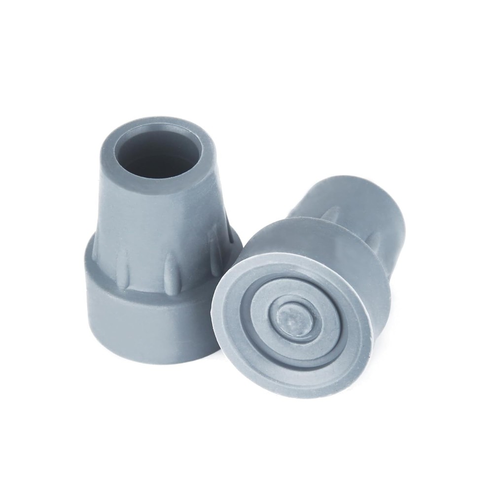 7/8 Inch Grey Rubber Crutch Tips Replacement Medical Drive Cane Accessory