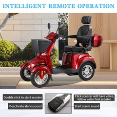 800W All Terrain Electric Mobility Scooters for Seniors 500lbs 60V/20A 31 miles