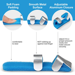 Trigger Finger Splint Brace for Thumb Index Middle Ring Pinky, Metal Foam Broken