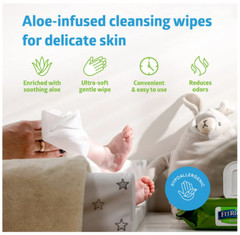 Medline FitRight Aloe Scented Personal Cleansing 8×10″ Wipes with Aloe 600 Wipes
