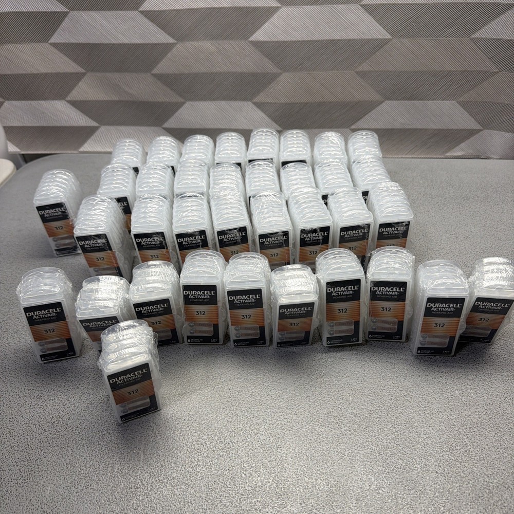 LOT OF 1164 Duracell Hearing Aid Batteries Size 312 Exp 07/2029