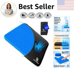 Cooling Honeycomb Gel Cushion for Long Sitting – Perfect for Office, Travel, Car