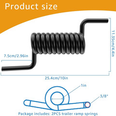 2 Pack 173067 Ramp Door Spring Replacement for Toy Hauler Ramp Door, Medium Duty