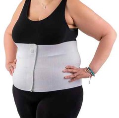 „4 Panel, 12″“ high, Plus Size Post Surgery Abdominal Binder „