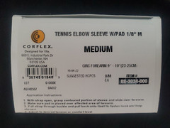 NIB Corflex Tennis Elbow Sleeve W/Pad 1/8″ MED