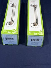 Set Of 2 Nova Ortho Med Wall Grab Bar 12″ CHROME #8012CH-R Heavy Duty Safety Bar