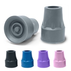 Steel-Reinforced 7/8″ Walker/Crutch Rubber Tips – 1 Pair – Any Color
