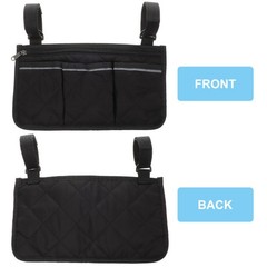 Wheelchair Hanging Pouch Organizer Storage Bag Side Arm for Electric