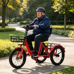 Daibot Adult Removable Battery Cargo Basket 350W Fold Mobility Trike 3 Wheel