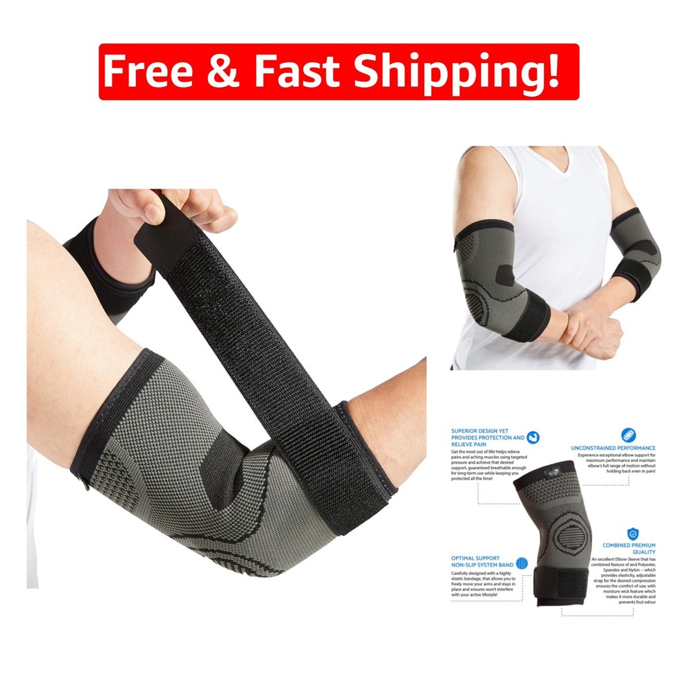 Lightweight Elbow Compression Sleeve Set for Active Sports – Pain Relief Duo