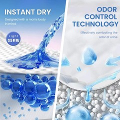 Deodorizing Incontinence Pads for Men,Professional Urine Shields Daytime&Over…
