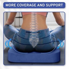 Extra Large Firm Memory Foam Wheelchair Seat Cushion – 19″x17″x3″ for Comfort &