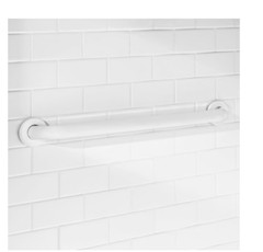 Glacier 24 in. x 1-1/2 in. Concealed Screw ADA Compliant Grab Bar in White