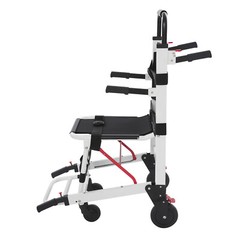 EMS Mobility Transport Chair w/6″ Wheels – No Assembly, 400lbs Aircraft Aluminum
