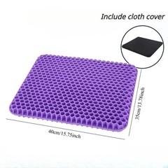 Double Thick Gel Seat Cushion Egg Honeycomb Cooling Chair Car Office Pad