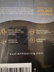 NEW – Audien Atom One Rechargeable OTC Hearing Aids – Free ShipN!
